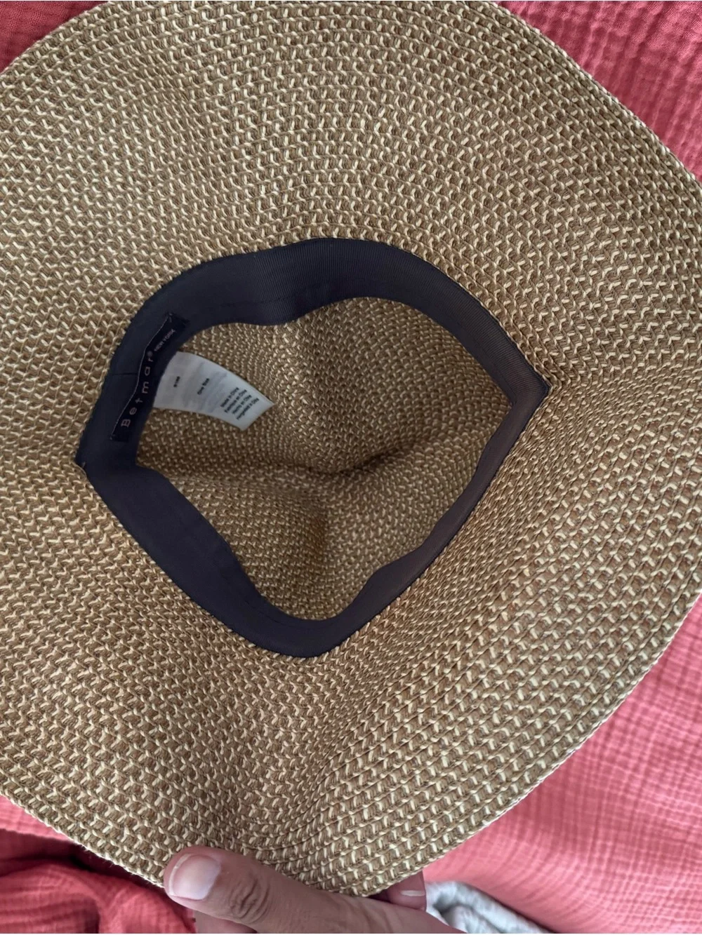 Betmar Natural Straw Sun Hat with Subtle Logo